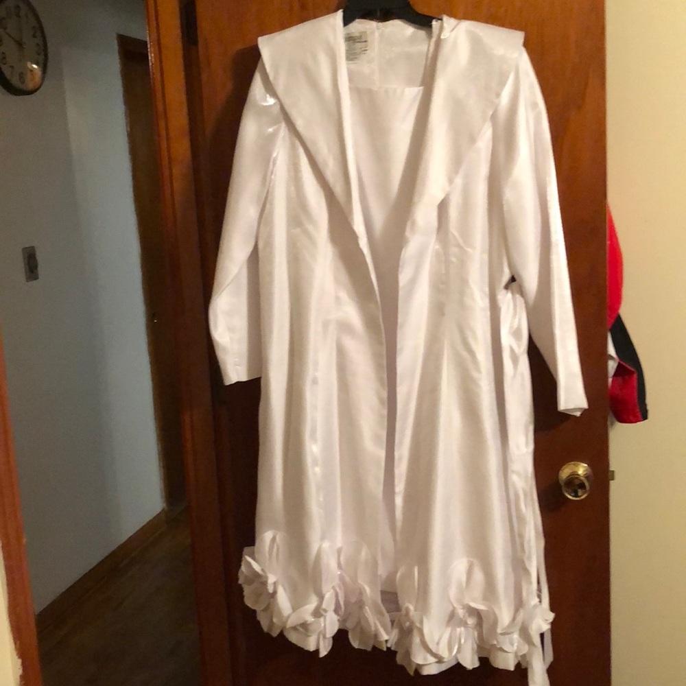 White dress with jacket
